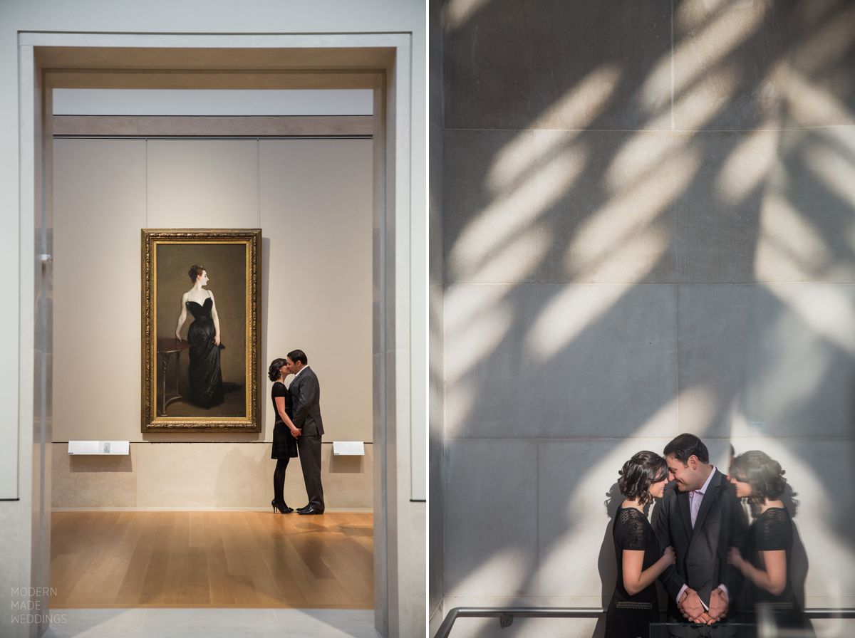 nyc met museum engagement session