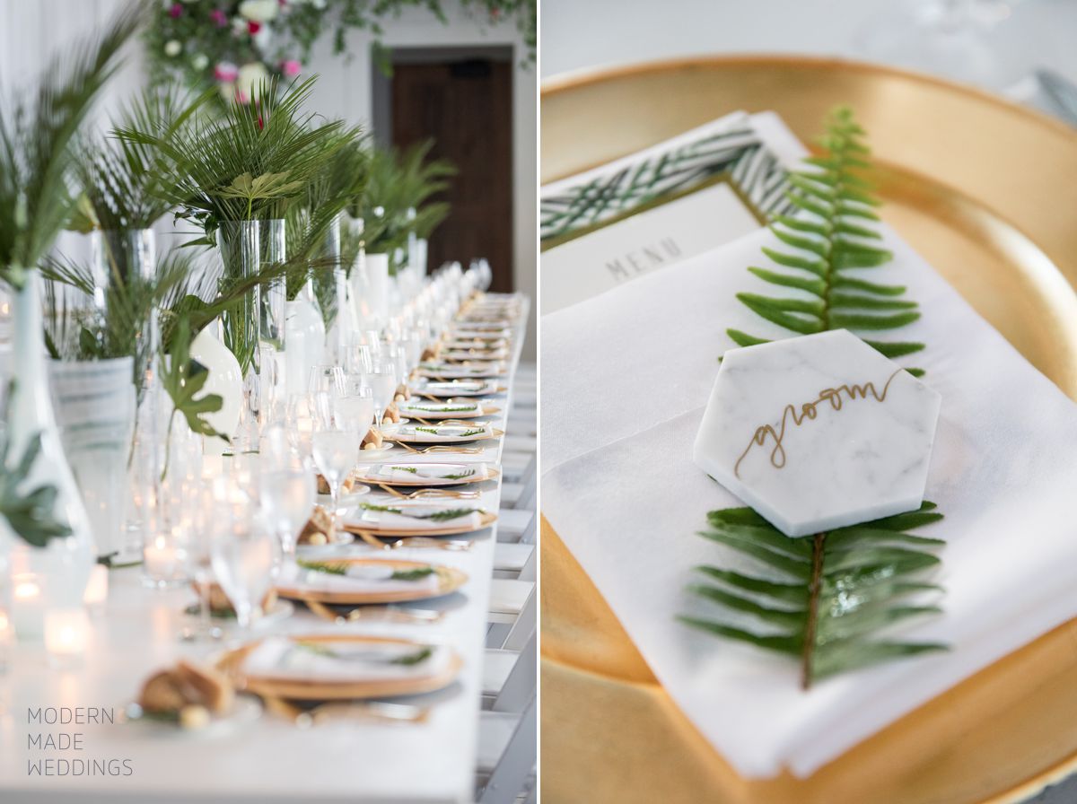 marble wedding place cards